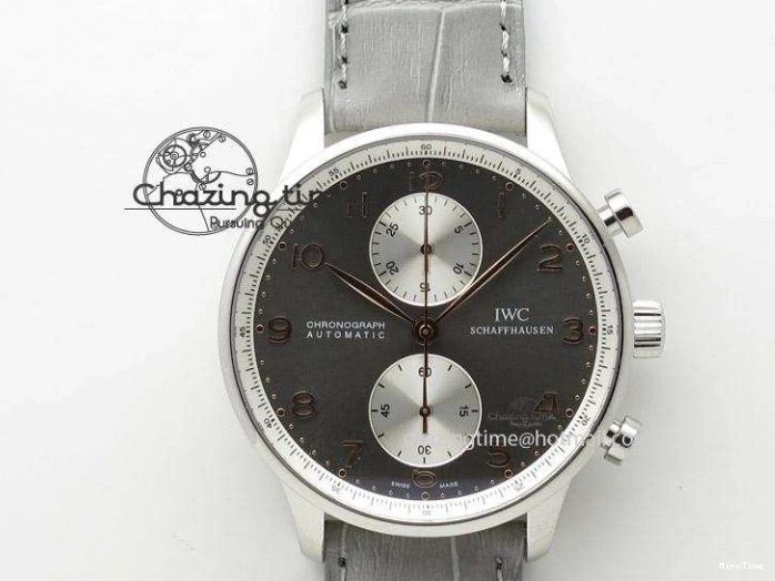 MIROTIME 0425 Practical Portuguese Real PR IW500109 ZF 1:1 Best Edition Black Dial On Black Leather Strap A52010 V 7308